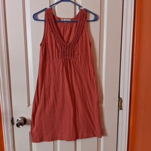 Orange sleeveless sundress